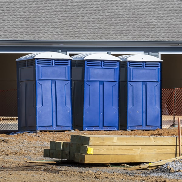 how often are the porta potties cleaned and serviced during a rental period in Sugarloaf